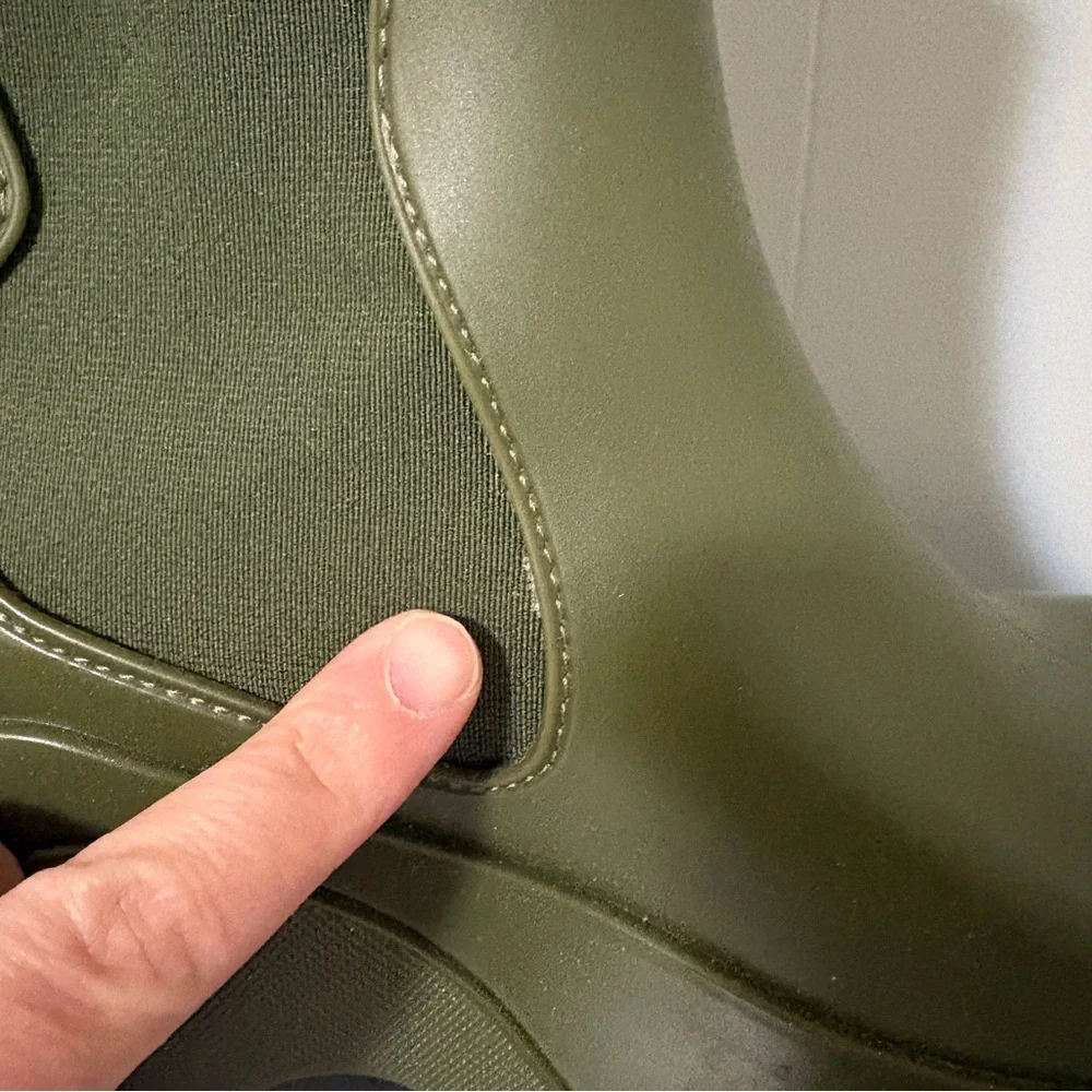 XOCOI Ankle Boots Olive Green Chelsea Boot Sustainable Rubber IT 38 US 8 Italy